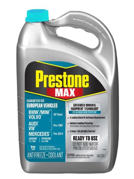 PRESTONE EUROPEAN COOLANT BLUE